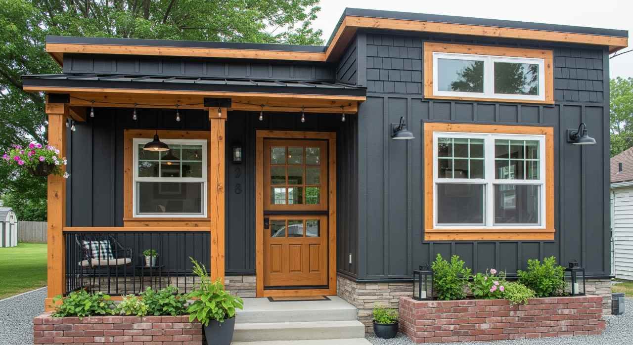 Urban Loft Tiny Home: Industrial Chic with Transformable Zones