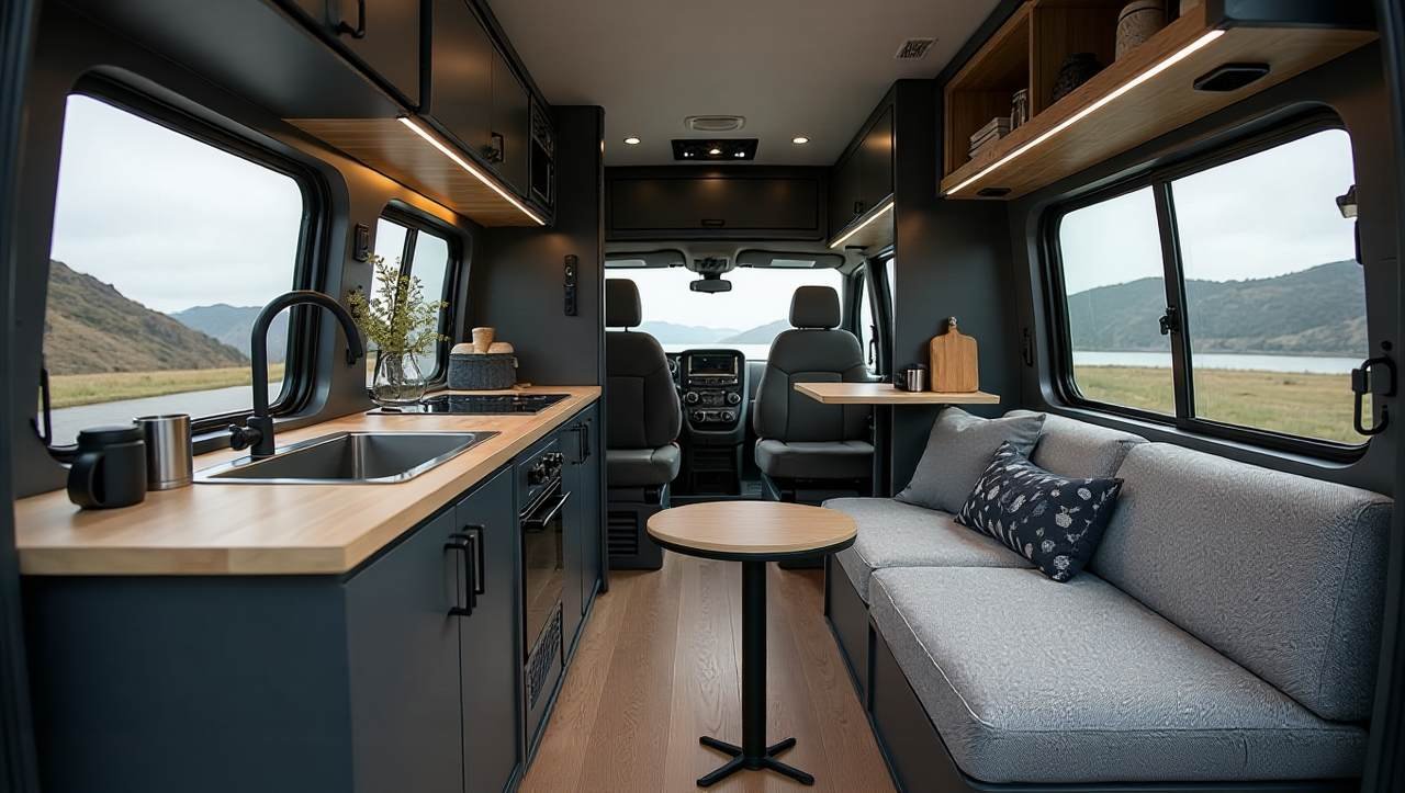 The Urban Nomad - Industrial Loft on Wheels interior