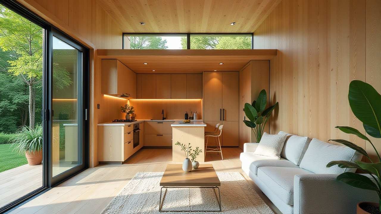 The Zen Breeze – Modern Minimalist with Integrated Greenery interior