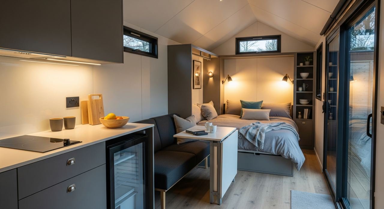 Urban Stealth Cabin – Tech Hideaway with Ultra-Privacy interior
