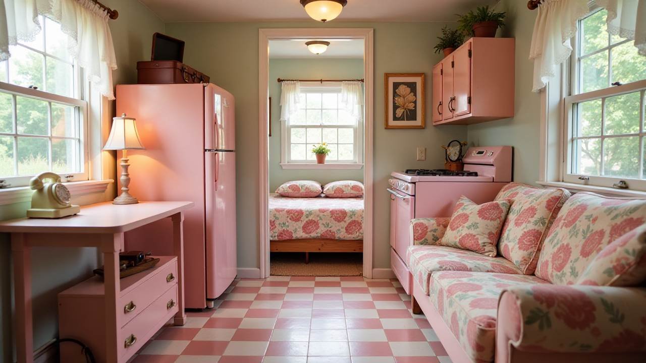Vintage-Vibe Tiny Home interior
