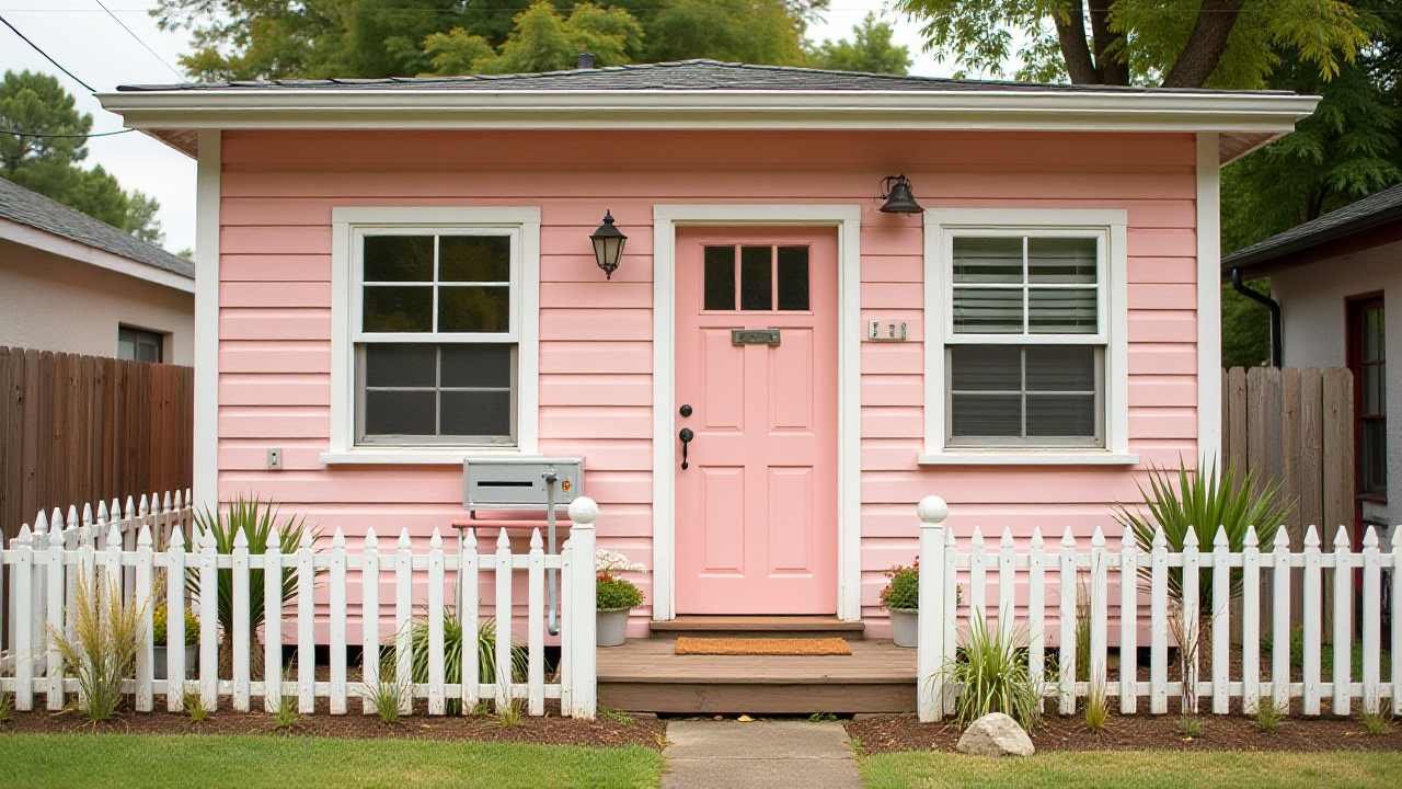 Retro Pink Vintage-Vibe Tiny Home - A Nod to Nostalgia
