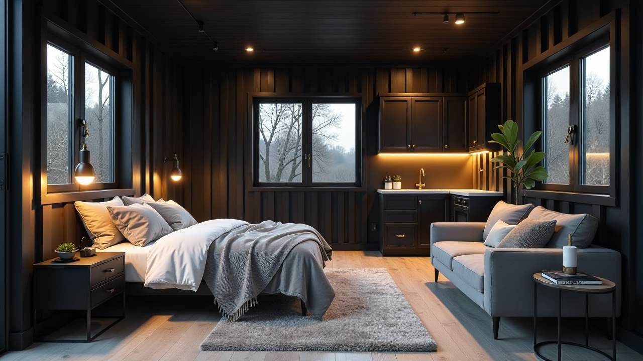 X-Cube Xscape – Cross-Pattern Tiny Home with Skylit Core interior