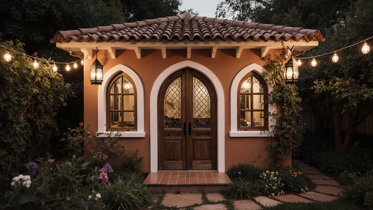 Terracotta Dream Sanctuary - Bohemian Garden Shed Hideaway