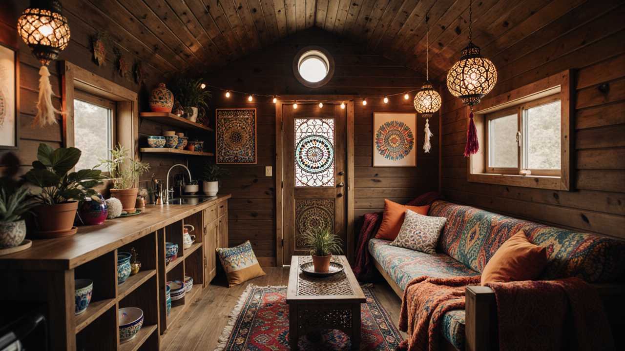 Bohemian Retreat Shed – Artistic & Free-Spirited interior