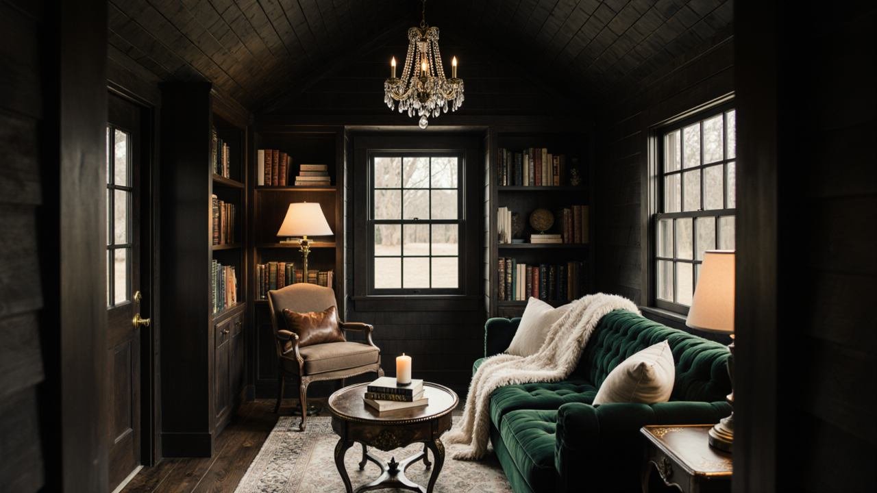 Cabin-Core Reading Nook – Storybook Serenity interior