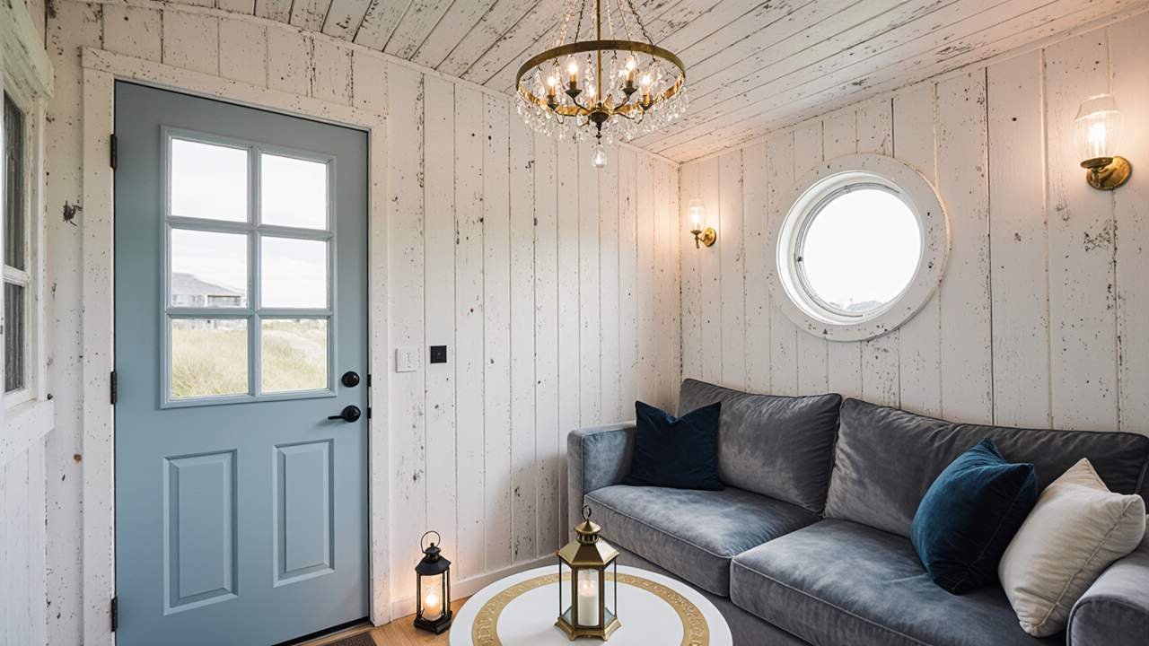 Coastal Boho Writer’s Shed – A Beachside Brainstorming Escape interior