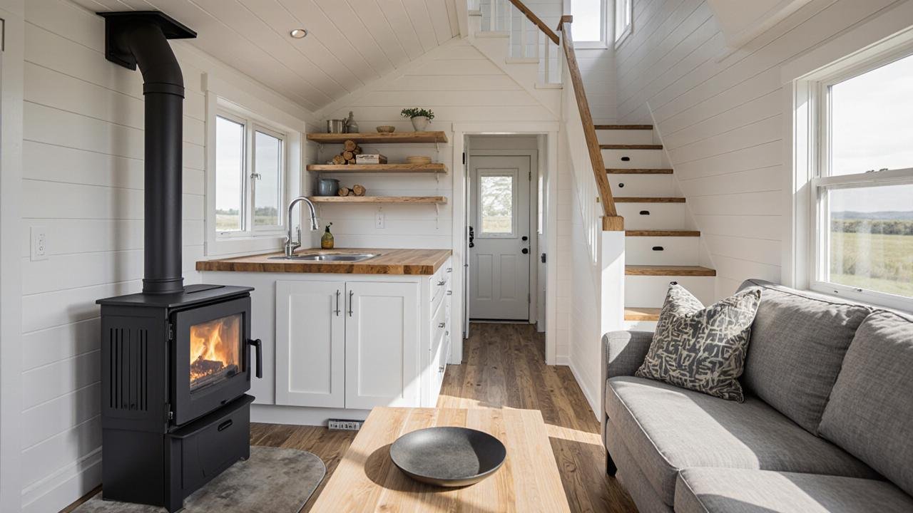 Coastal Breeze Two-Story Tiny Home interior