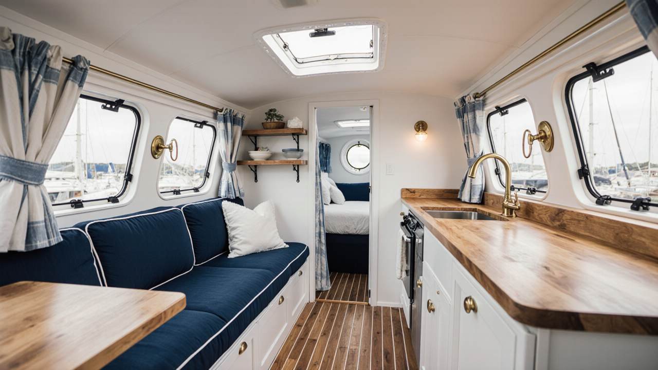 Coastal Nautical Pod interior