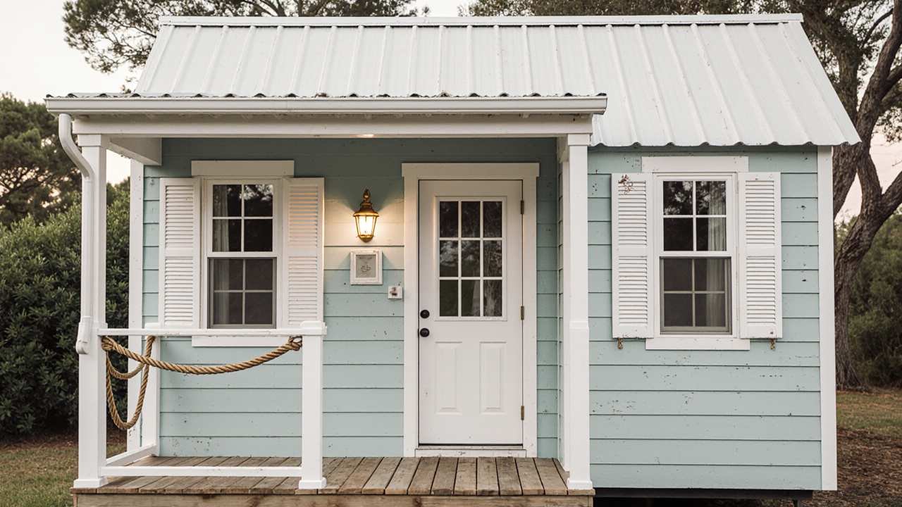 Seafoam Coastal Cottage - Nautical Reading Den for Tranquil Literary Escape