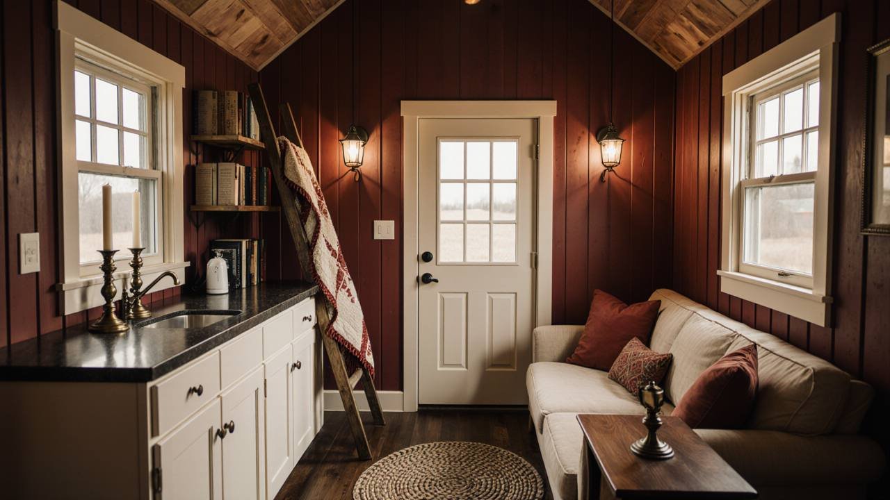 Colonial Homestead Micro Cabin interior