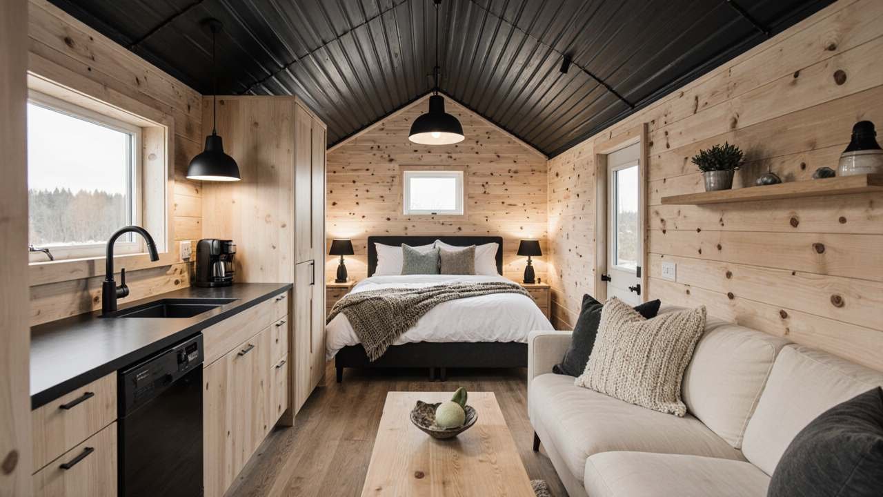 Compact Nordic Timber interior