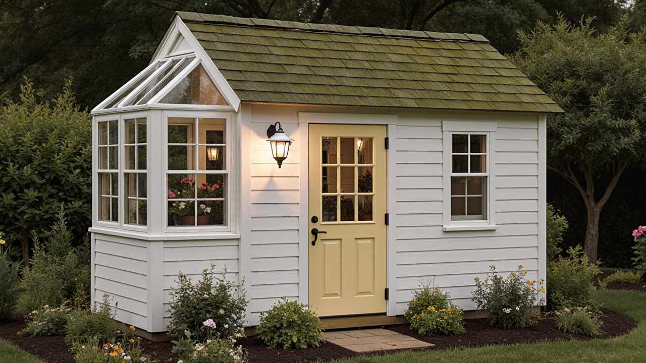 Buttercup Cottage Greenhouse - Cottagecore Potting Shed for Enchanted Floral Living
