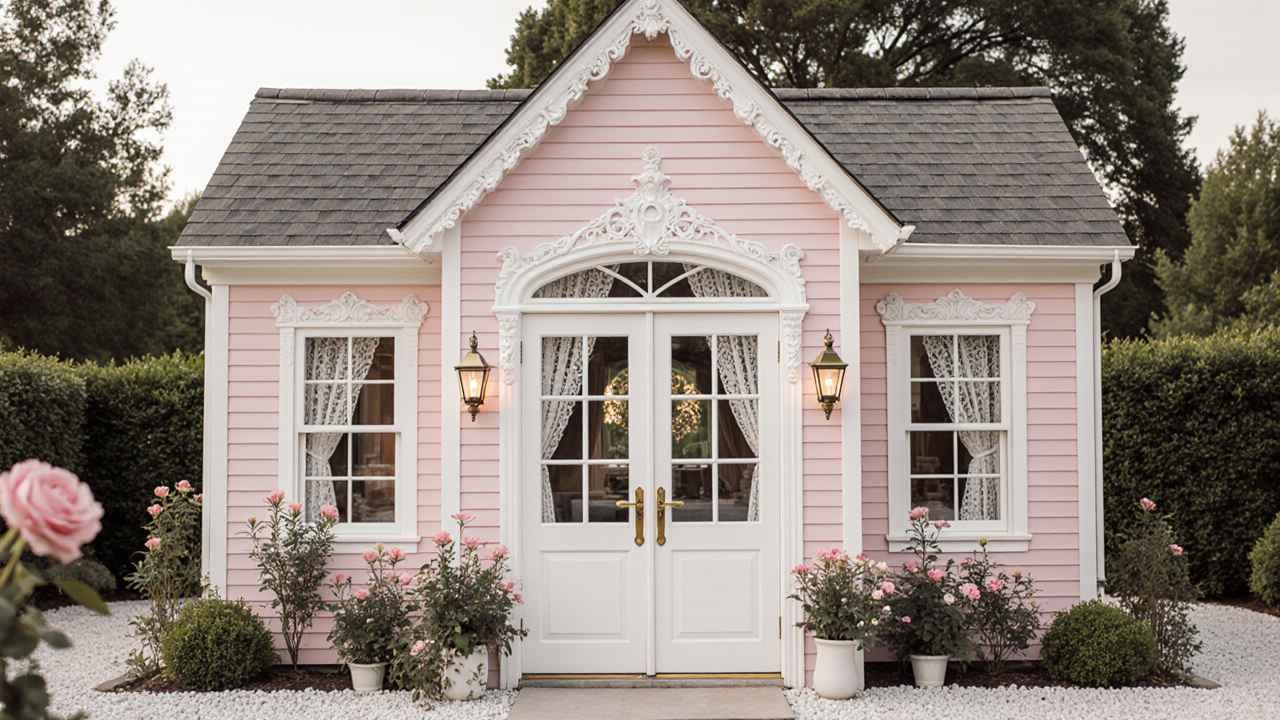 Blush Victorian Tea Cottage - Glam Vintage Lounge for Romantic Indulgence
