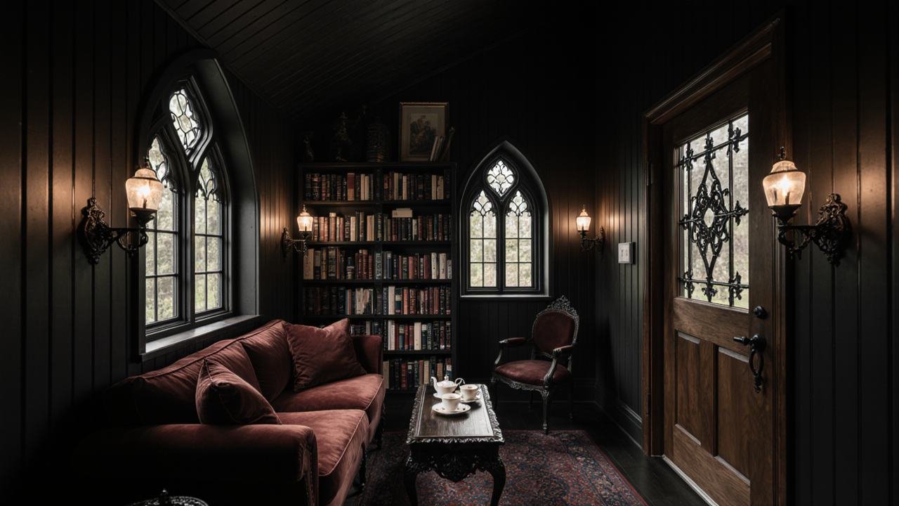 Gothic Garden Library – Dark Romance inetrior