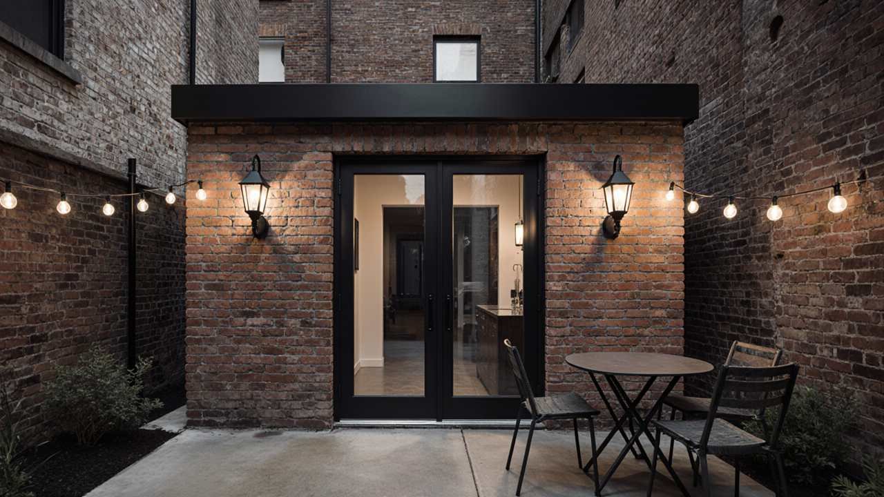 Brick Warehouse Loft Studio - Industrial-Chic City Courtyard Shed