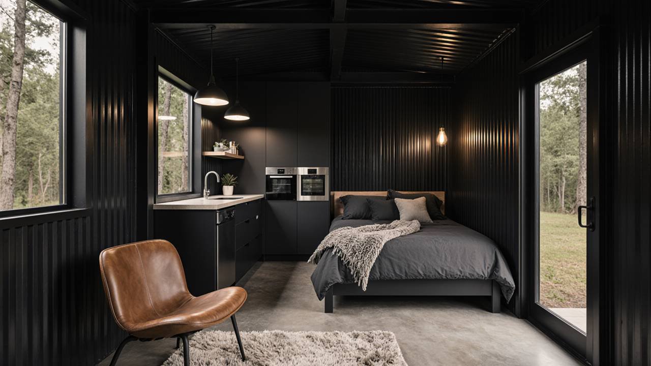 Industrial Modern Shed – Urban Loft in the Woods interior