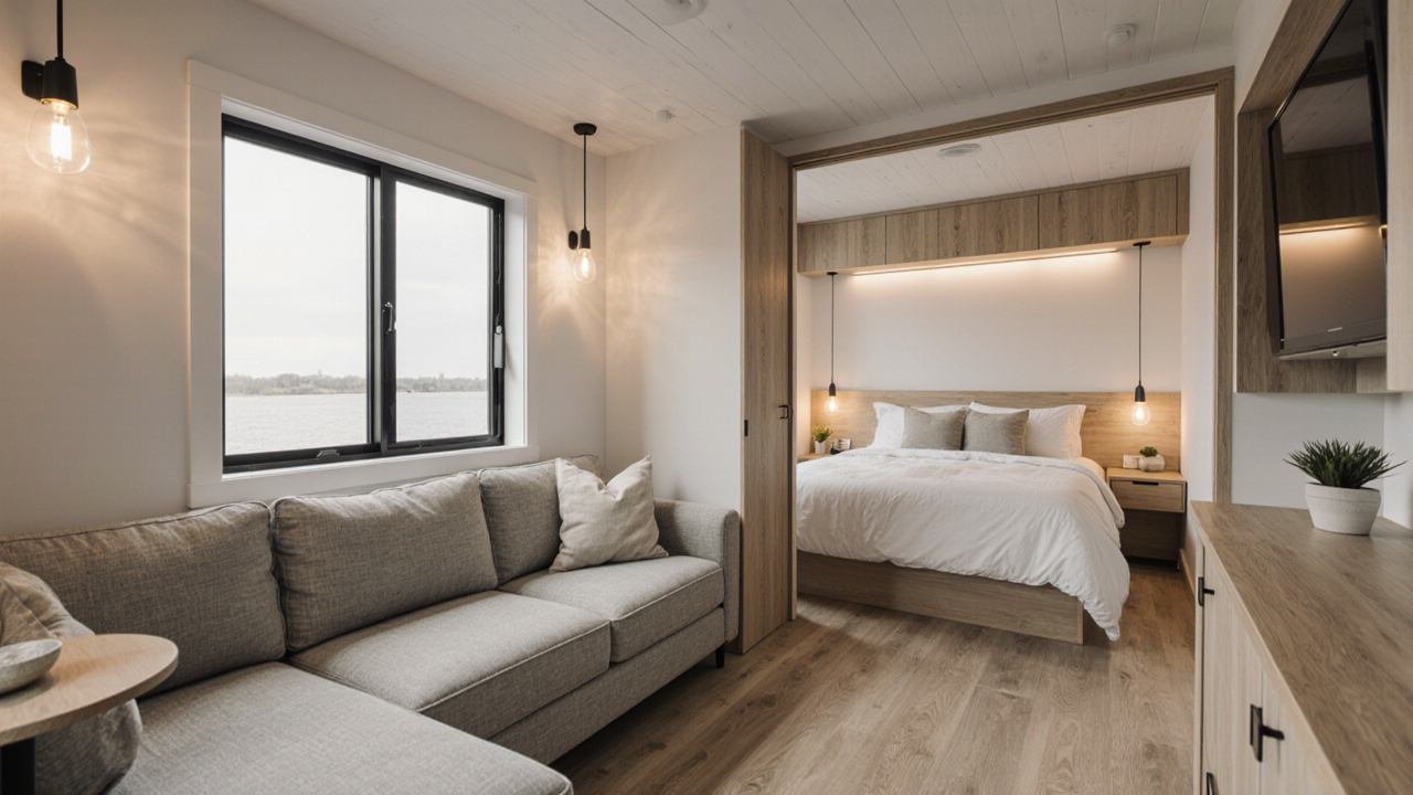 Japandi Harmony Two-Story Tiny Home interior