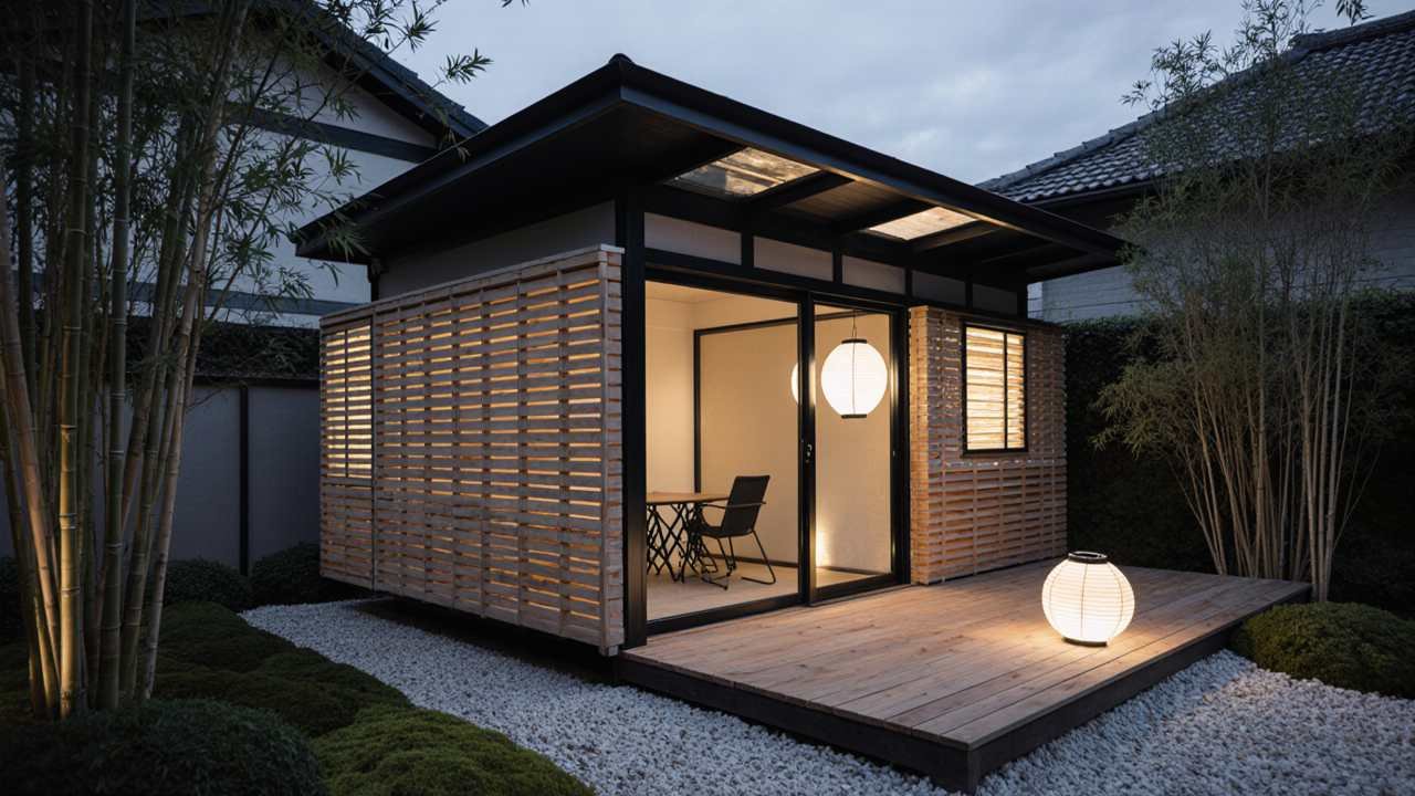 Zen Garden Tea House - Japanese-Inspired Meditation Shed Retreat