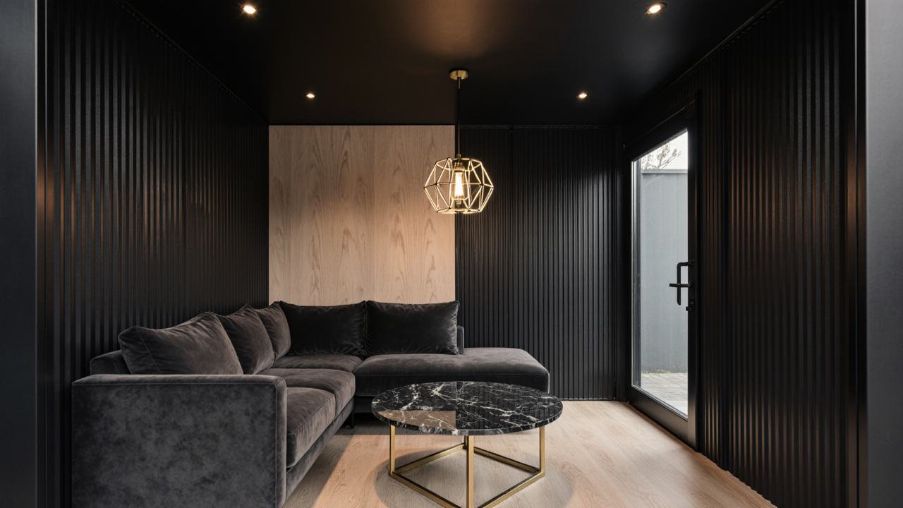 Minimalist Tech Pod – Smart & Sleek Micro interior