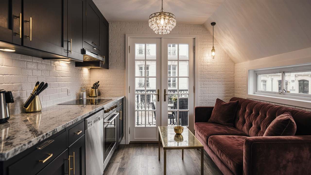 Parisian Garden Shed Café – A Euro-Chic Coffee Nook interior