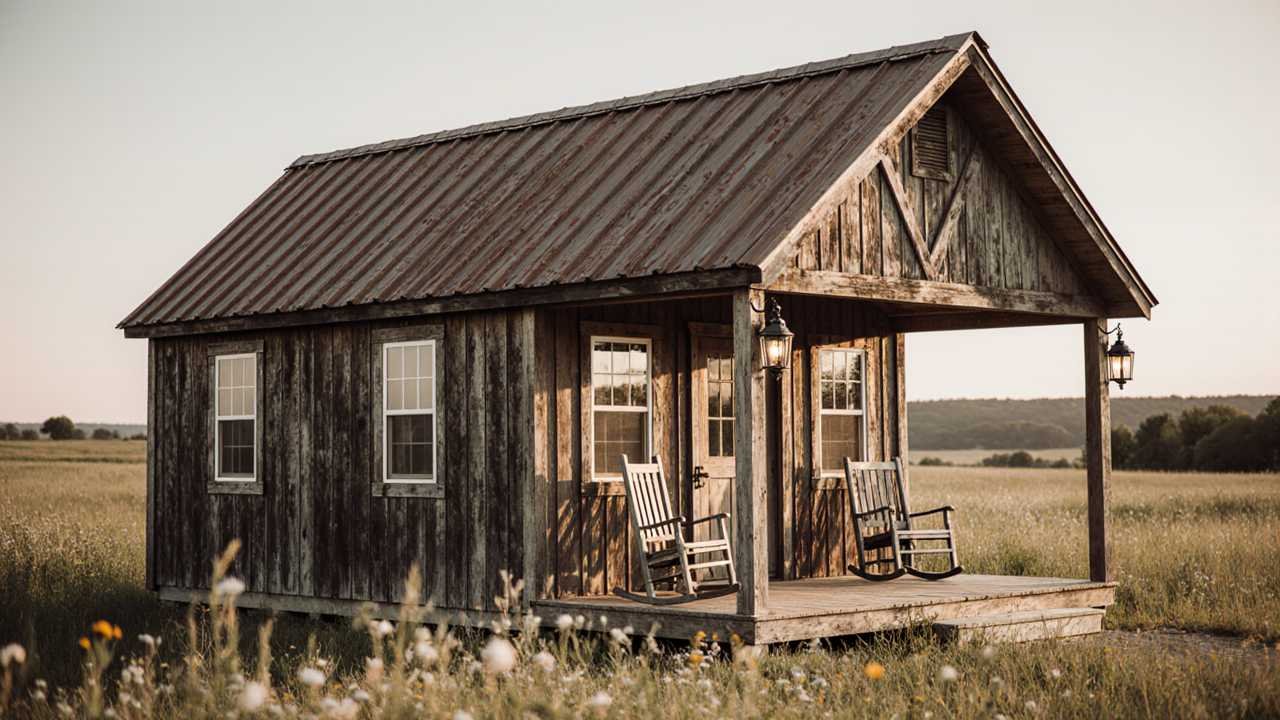 Weathered Barn Sanctuary - Rustic Farmhouse Shed Cabin