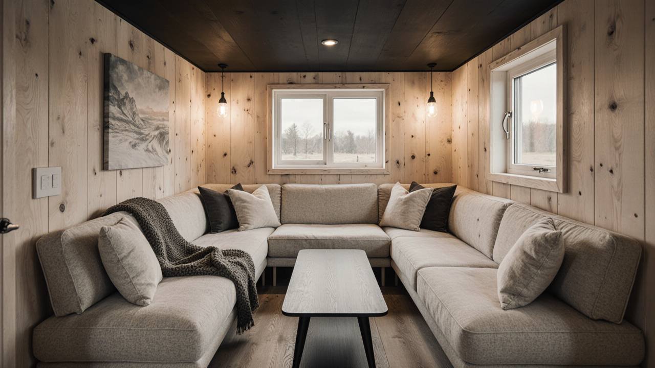 Scandinavian Craft Shed – Clean Lines, Cozy Vibes interior