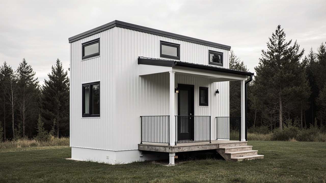 Pure White & Natural Oak Haven - Scandinavian Minimalist Tiny Living
