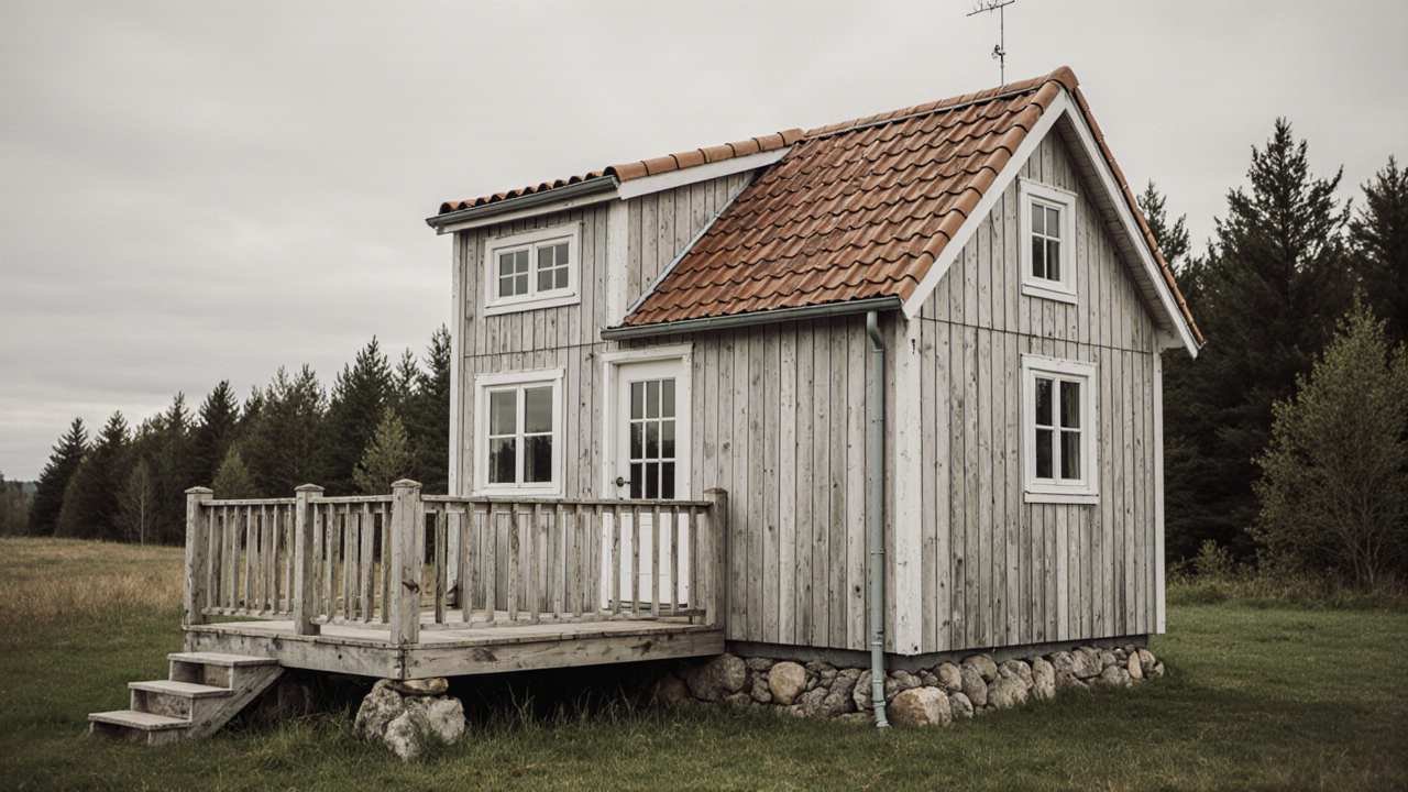 Silver Pine Sanctuary - Scandinavian Tiny Home from Salvaged Pine & Stone