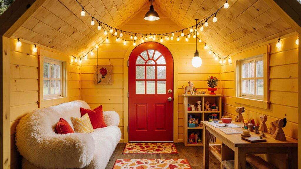 Storybook Children’s Play Shed interior