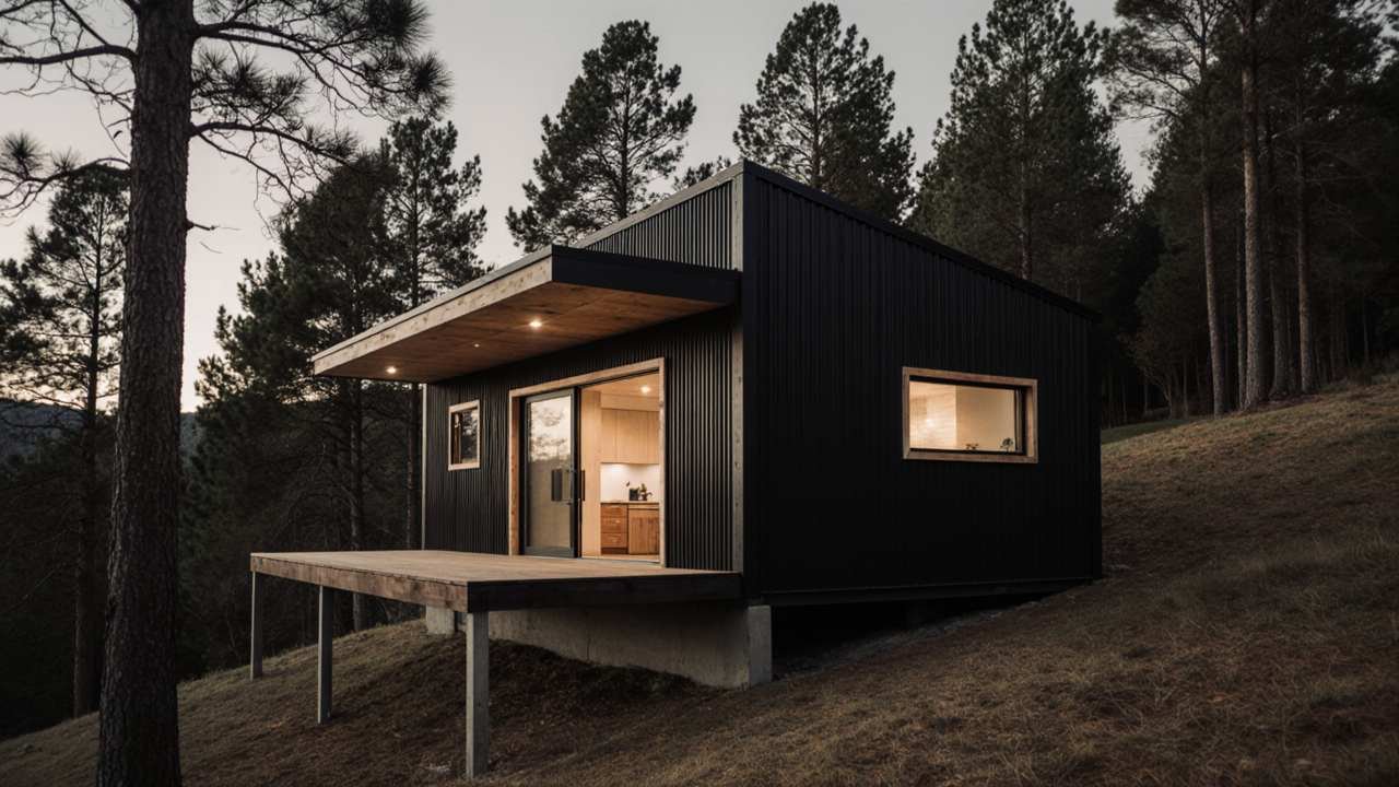 Blackwood Forest Cabin - Modern Minimalism Meets Wilderness Luxury