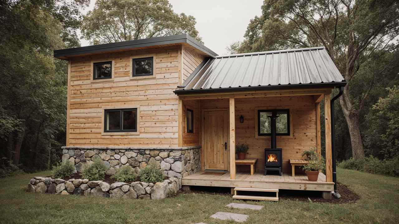 Cedar & Stone Nest - Rustic Modern Cabin with Natural Foundation
