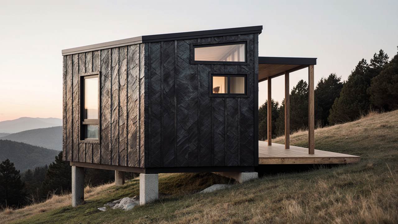 Slate & Timber Perch - Chevron Pattern Cabin with Mountain Views
