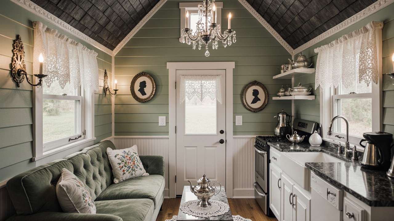 Victorian Gingerbread Cabin interior