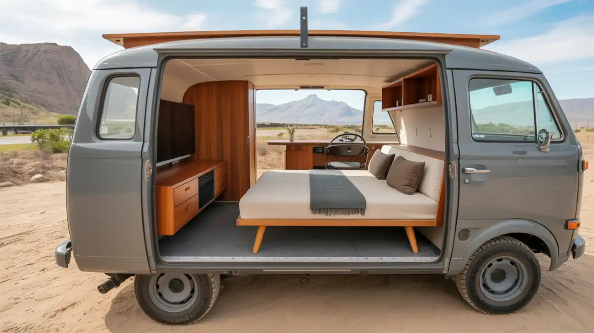 The Mid-Century Modern Micro-Apartment