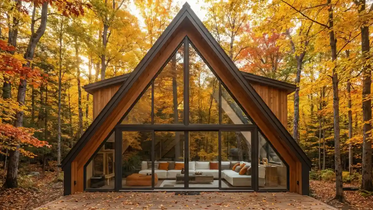 Autumn Gold & Blonde Scandi Lounge – Letting Nature Dictate the Color Palette