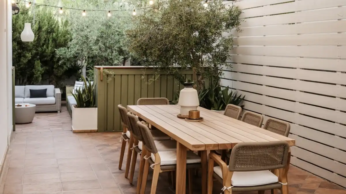 Breezy Mediterranean Terracotta Dining – Turning a Corridor into a Café