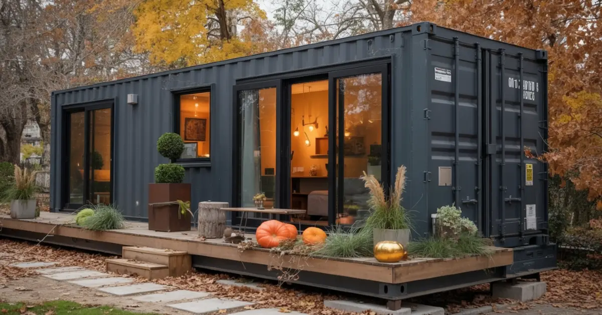 Charcoal & Amber Autumnal Studio - A Moody Industrial Retreat