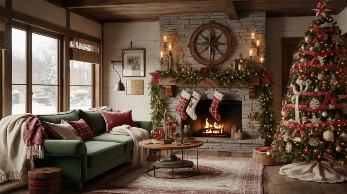 Cozy Cabin Christmas Retreat - 90s Charm Meets Rustic Elegance