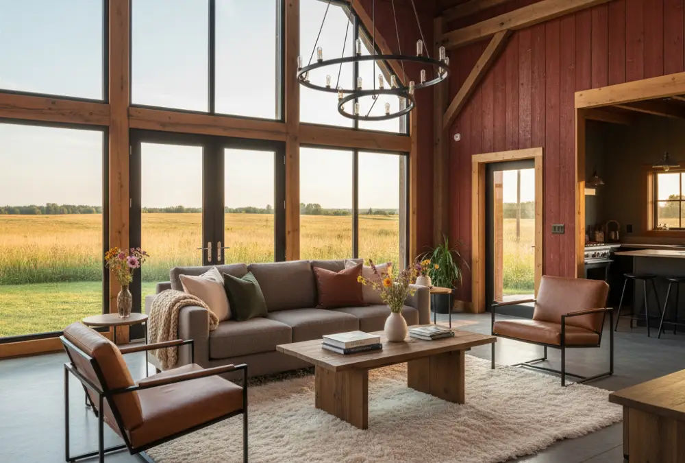 Crimson Siding and Leather Comfort