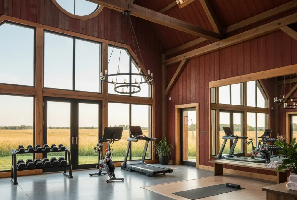 Crimson Siding and Leather Comfort