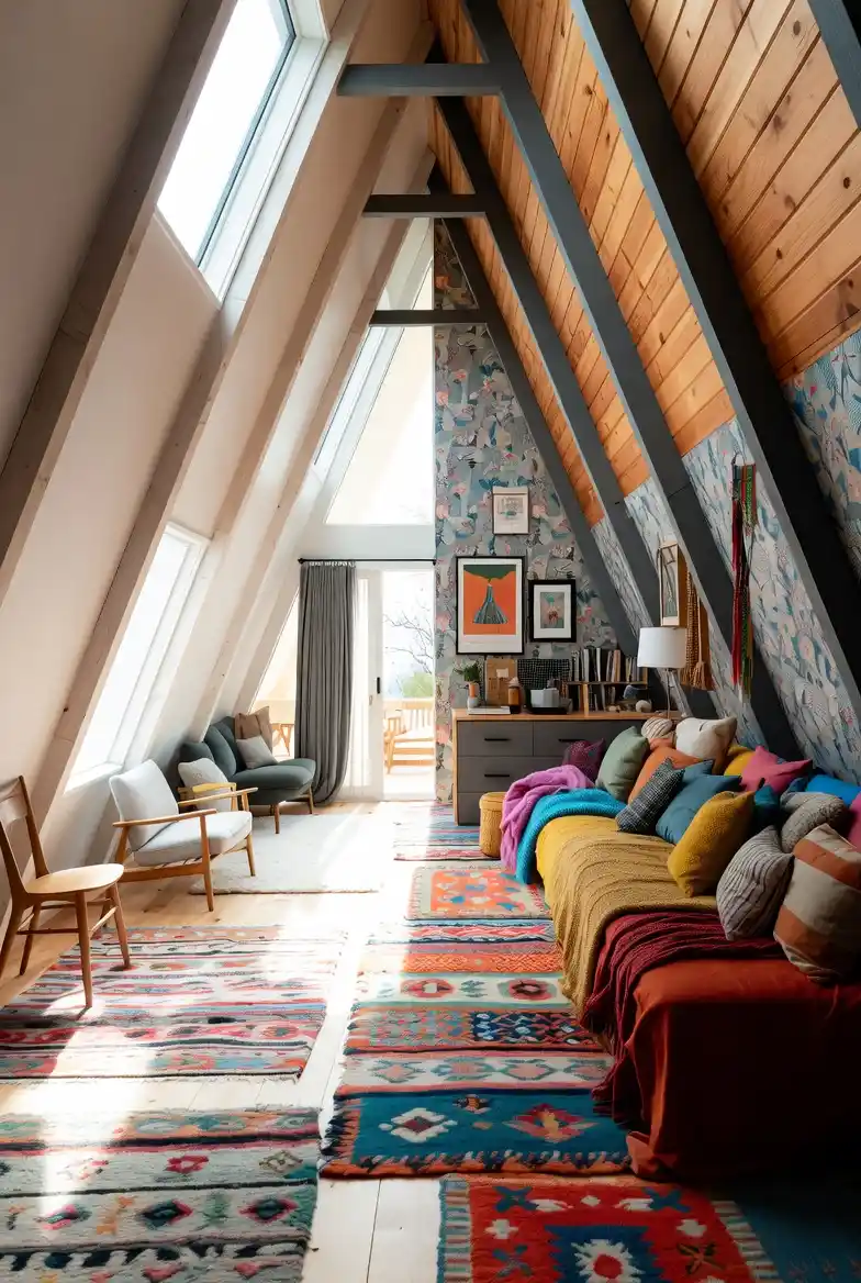 Dual-Personality Design Lounge – Merging Scandi-Clean with Boho-Chaos