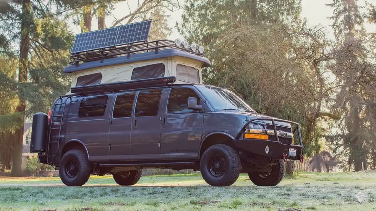 Elevated Sun Catcher - Pop-Top Power for Forest Living