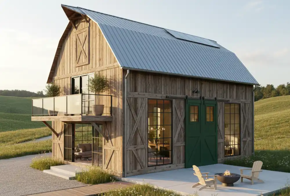 Exposed Metal & Wood Loft