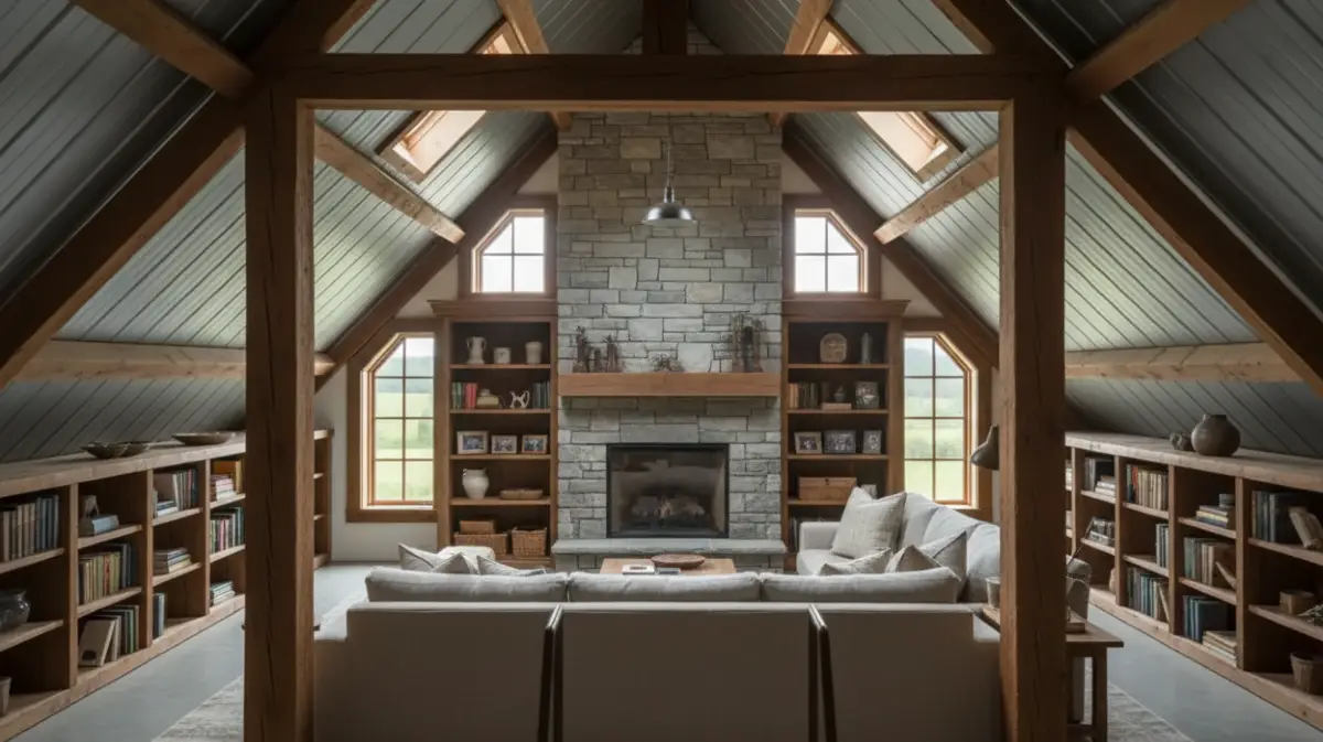 Exposed Metal & Wood Loft