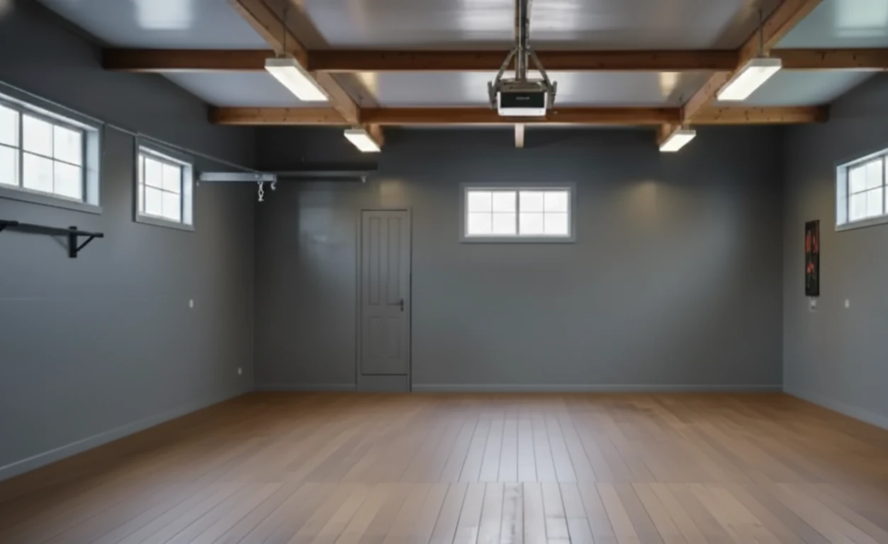Garage Gym with Boxing Ring