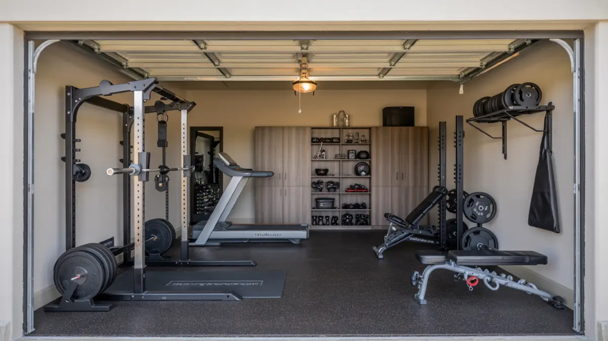 High-End Home Gym with Professional Equipment