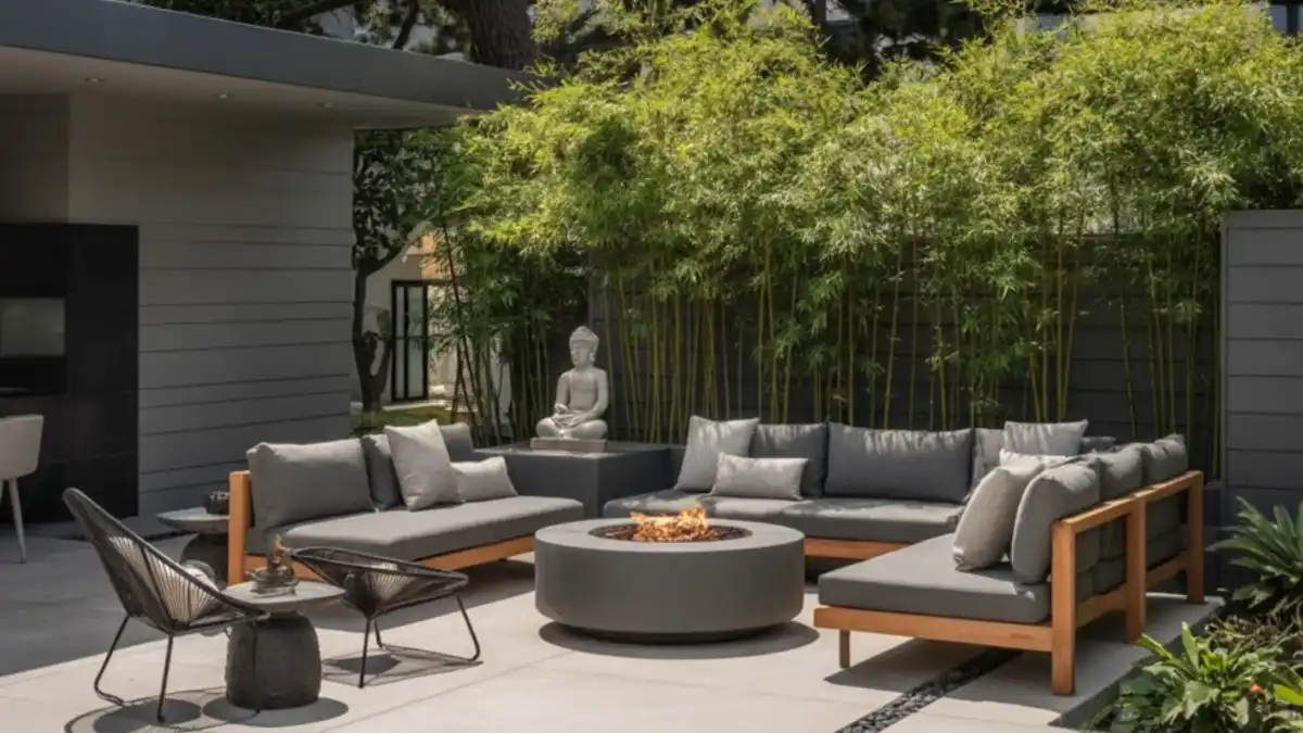 Minimalist Zen and Concrete Lounge – A Side Yard Sanctuary for Silence