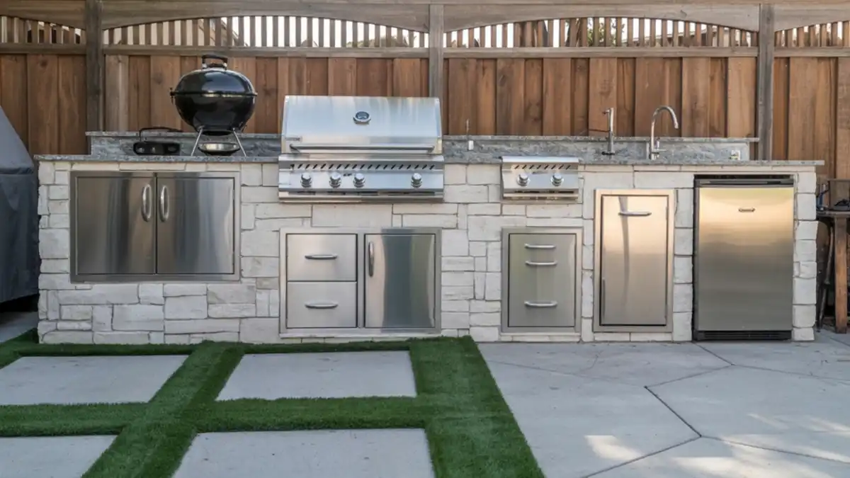 Modern Stone & Stainless Kitchen