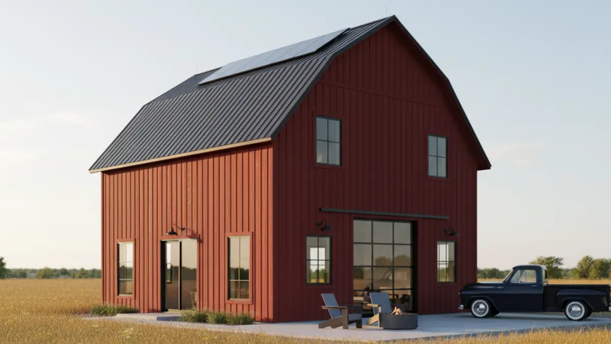 Natural Light & Blonde Wood Loft - Airy Barn Living on a Budget